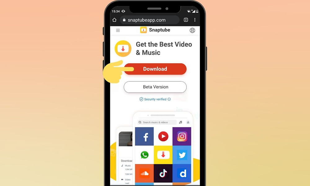 Dùng ứng dụng SnapTube để tải video cho điện thoại Android 