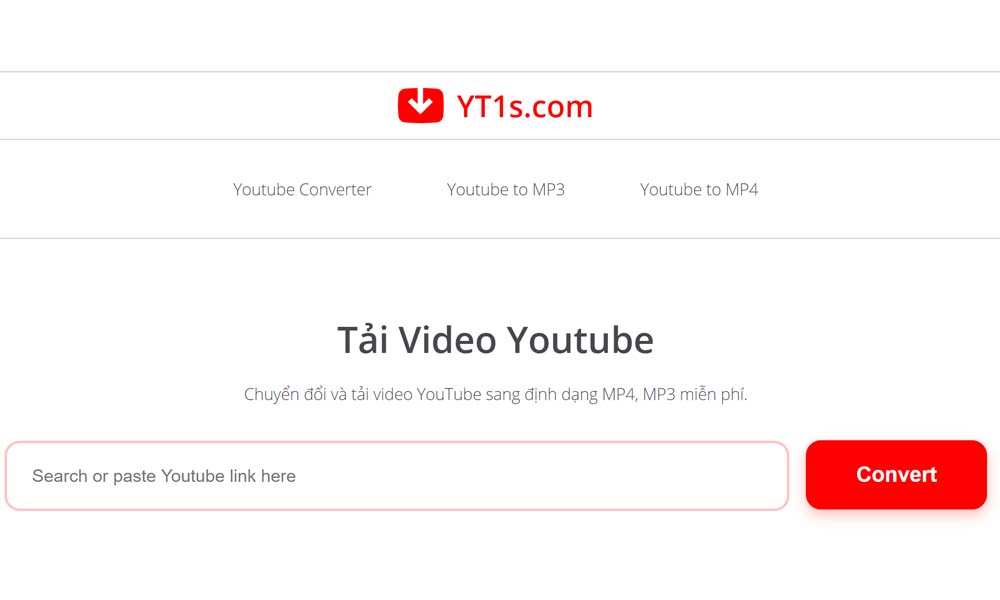 Cách tải xuống video trên Youtube về máy tính bằng công cụ YT1s online